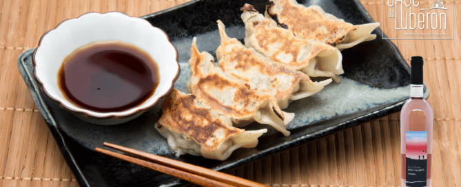 Gyoza with vegetables and the Orée des champs