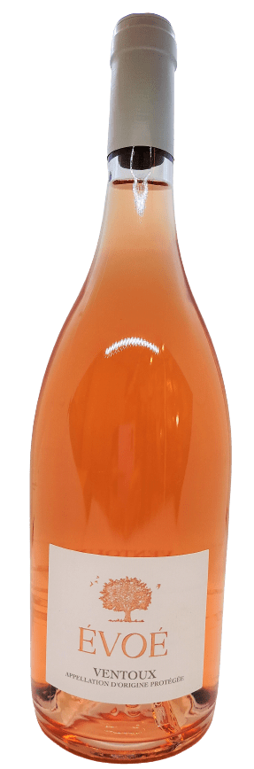 Évoé rosé wine bottle