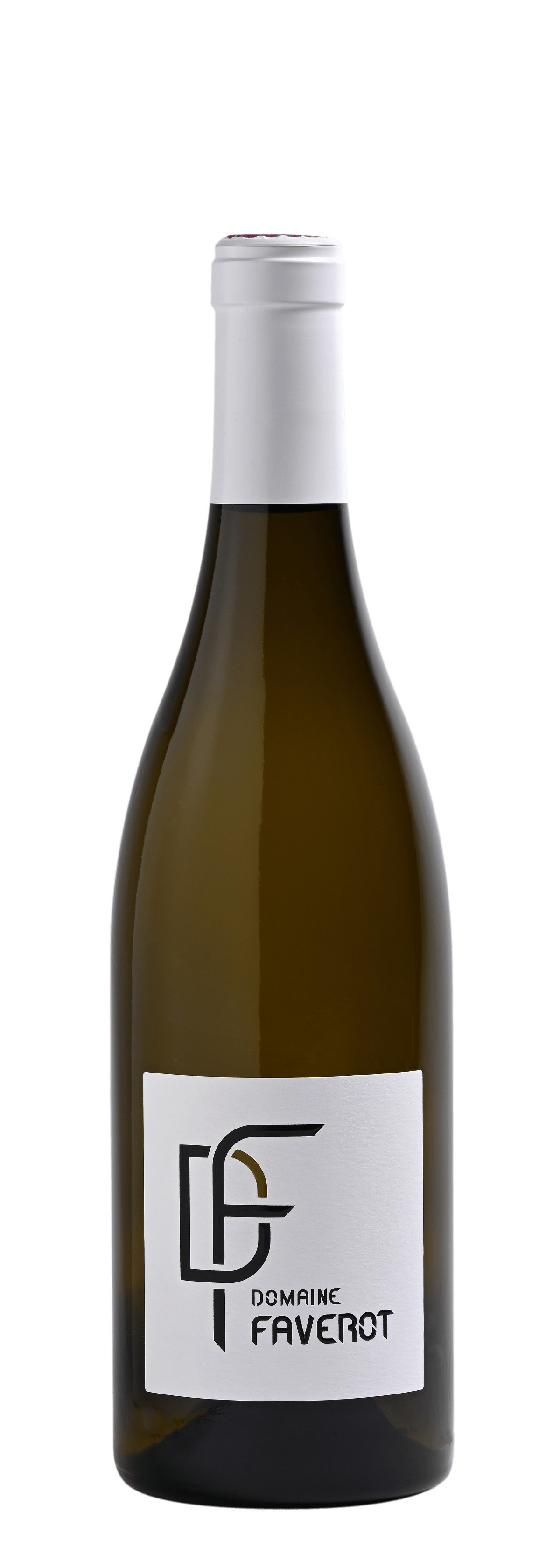 Bottle of white wine Domaine Faverot